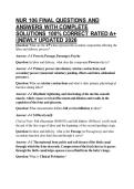 NUR 106 FINAL QUESTIONS AND ANSWERS WITH COMPLETE SOLUTIONS 100&percnt; CORRECT RATED A&plus; &vert;&vert;NEWLY UPDATED 2026