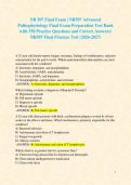 NR 507 Final Exam &vert; NR507 Advanced Pathophysiology Final Exam Preparation Test Bank with 550 Practice Questions and Correct Answers&sol; NR507 Final Practice Test &lpar;2026-2027&rpar;