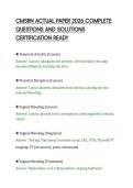 CMSRN ACTUAL PAPER 2026 COMPLETE&NewLine;QUESTIONS AND SOLUTIONS&NewLine;CERTIFICATION READY
