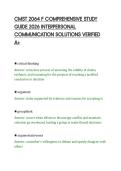 CMST 2064 F COMPREHENSIVE STUDY&NewLine;GUIDE 2026 INTERPERSONAL&NewLine;COMMUNICATION SOLUTIONS VERIFIED&NewLine;A&plus;