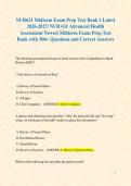 NUR631 Midterm Exam Prep Test Bank 1 Latest 2026-2027&sol; NUR 631 Advanced Health Assessment Newest Midterm Exam Prep Test Bank with 300&plus; Questions and Correct Answers