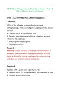 NR 507 Advanced Pathophysiology Final Exam Practice Questions &ndash; Weeks 5&ndash;8 High-Yield Blueprint Questions with Rationales