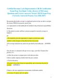 Certified Revenue Cycle Representative CRCR Certification Exam Prep Test Bank 2 with a Review of 500 Latest Questions and Correct Answers&sol; Newest CRCR Exam Prep &lpar;Correctly Answered Practice Test 2026-2027&rpar; 