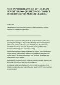 ANCC FNP Board Exam Questions & Answers &vert; Family Nurse Practitioner Certification Study Guide 2026&sol;2027