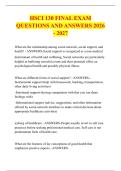 HSCI 130 FINAL EXAM &NewLine;QUESTIONS AND ANSWERS 2026 - 2027