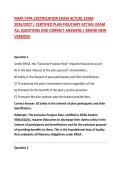 NAPA CPFA CERTIFICATION EXAM ACTUAL EXAM 2026&sol;2027 &vert; CERTIFIED PLAN FIDUCIARY ACTUAL EXAM ALL QUESTIONS AND CORRECT ANSWERS &vert; BRAND NEW VERSION&excl;