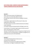 SSI ITC FINAL EXAM &vert; COMPLETE EXAM QUESTION BANK &vert; VERIFIED ANSWERS DETAILED EXPLANATIONS