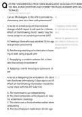 ATI RN Fundamentals Proctored Exam Latest 2023 Questions & Answers &vert; Nursing Fundamentals Study Guide 2026&sol;2027