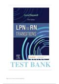 Test Bank for LPN to RN Transitions&comma; 5th Edition by Lora Claywell &ndash; Complete Chapters 1&ndash;22 with 140&plus; Pages of Verified NCLEX-Style Questions&comma; Answers & Detailed Rationales for LPN-to-RN Bridge Programs & NCLEX-RN Prep &lpar;2025&ndash;2027&rpar;