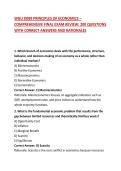 WGU D089 PRINCIPLES OF ECONOMICS &ndash; COMPREHENSIVE FINAL EXAM REVIEW&colon; 200 QUESTIONS WITH CORRECT ANSWERS AND RATIONALES