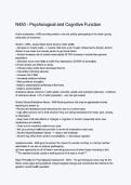 N450 &ndash; Psychological and Cognitive Function Study Guide &vert; Nursing Exam Review