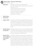 Shadow Health Tina Jones Health History &vert; Complete Health Assessment Study Guide