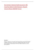 Nurs 612 Exam 3 Advanced Health Assessment &vert; 200&plus; Actual Exam Q&As & Verified Rationales &vert; Maryville University &lpar;Newest 2026&sol;2027 Version&rpar;