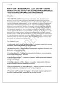 NUR 170 EXAM 3 MED SURG ACTUAL EXAM &lbrack; QUESTION 1- 200&rsqb; AND &NewLine;ANSWERS UPDATED 2026&sol;2027&vert; 100&percnt; VERIFIED&vert;DETAILED RATIONALES &ndash;PASS GUARANTEED A&plus; GRADED &vert;INSTANT DOWNLOAD 
