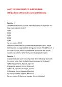 AAERT CER EXAM COMPLETE QUESTION BANK&NewLine;200 Questions with Correct Answers and Rationales&NewLine;