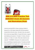 BSN 215 HESI Practice Test 2026&sol;2027 &ndash; 300 Questions & Answers &vert; Dosage Calculations&comma; IV Infusions&comma; Pharmacology &ndash; Chamberlain College of Nursing