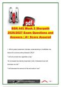 BSN 445 Week 5 Sherpath 2026&sol;2027 &ndash; 107 Exam Questions & Answers &vert; CAD&comma; MI&comma; Heart Failure&comma; Dysrhythmias & Cardiac Care