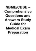 NBME CBSE Comprehensive Questions & Answers &vert; Medical Exam Study Guide & Exam Prep 2026&sol;2027