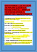 MHACBO QMHP EXAM PREP WITH &NewLine;300 PRACTICE QUESTIONS & &NewLine;VERIFIED ANSWERS &mdash; COMPLETE &NewLine;STUDY GUIDE&vert; GRADED A&plus; &NewLine;GUARANTEED PASS&lbrack;MOST RECENT&rsqb;