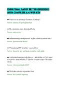 CNIM FINAL PAPER TESTED QUESTIONS&NewLine;WITH COMPLETE ANSWER KEY