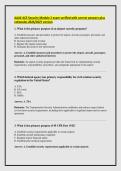 AAAE ACE Security Module 2 exam verified with correct answers plus &NewLine;rationales 2026&sol;2027 version