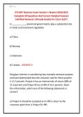 ETS MFT Business Exam Version 1 Newest 2026&sol;2027 &NewLine;Complete All Questions And Correct Detailed Answers &NewLine;&lpar;Verified Answers&rpar; &vert;Already Graded A&plus;&vert;&vert;Just Out&excl;&excl;&excl; 