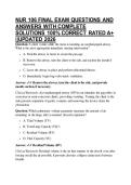 NUR 106 FINAL EXAM QUESTIONS AND ANSWERS WITH COMPLETE SOLUTIONS 100&percnt; CORRECT RATED A&plus; &vert;&vert;UPDATED 2026