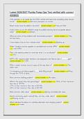 Florida Pump Ops Test verified with correct answers &sol;instant &NewLine;2026&sol;2027 pdf 