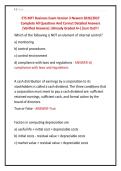 ETS MFT Business Exam Version 3 Newest 2026&sol;2027 &NewLine;Complete All Questions And Correct Detailed Answers &NewLine;&lpar;Verified Answers&rpar; &vert;Already Graded A&plus;&vert;&vert;Just Out&excl;&excl;&excl;