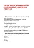 CST &lpar;Certified Surgical Technologist&rpar; EXAM QUESTIONS &lpar;VERSIONS A AND B&rpar; &vert; 200 COMPREHENSIVE QUESTIONS COVERING ALL TESTED TOPICS