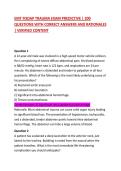 EMT FISDAP TRAUMA EXAM PREDICTIVE &vert; 200 QUESTIONS WITH CORRECT ANSWERS AND RATIONALES &vert; VERIFIED CONTENT