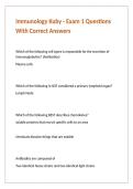 Immunology Kuby - Exam 1 Questions With Correct Answers&period;
