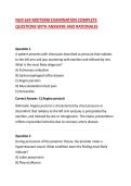 NUR 634 MIDTERM EXAMINATION COMPLETE QUESTIONS WITH ANSWERS AND RATIONALES