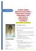 iHuman Tamika Brayton Case Study &vert; Flank Pain &vert; Clinical Assessment&comma; H&P&comma; SOAP Note & Differential Diagnosis