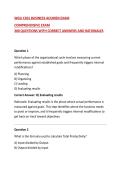 WGU C201 BUSINESS ACUMEN EXAM &NewLine;COMPREHENSIVE EXAM&NewLine;200 QUESTIONS WITH CORRECT ANSWERS AND RATIONALES&NewLine;