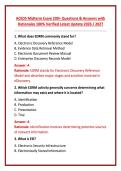 ACEDS Midterm Exam 200&plus; Questions & Answers with Rationales 100&percnt; Verified Latest Update 2026 &sol; 2027