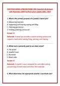 &lbrack;CERTIFIED BENCH JEWELER EXAM&rsqb; 200&plus; Questions & Answers with Rationales 100&percnt; Verified Latest Update 2026 &sol; 2027