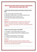 ACEDS Final Exam 200&plus; Questions & Answers with Rationales 100&percnt; Verified Latest Update 2026 &sol; 2027