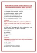 ACEDS Midterm Exam 200&plus; Questions & Answers with Rationales 100&percnt; Verified Latest Update 2026 &sol; 2027