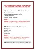 &lbrack;CERTIFIED BENCH JEWELER EXAM&rsqb; 200&plus; Questions & Answers with Rationales 100&percnt; Verified Latest Update 2026 &sol; 2027