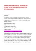 NR 546 FINAL EXAM VERSION 1 AND VERSION 2 NEWEST ACTUAL EXAM QUESTIONS AND WELL DETAILED ANSWERS