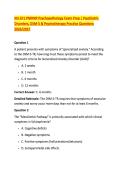 NU 671 PMHNP Psychopathology Exam Prep &vert; Psychiatric &NewLine;Disorders&comma; DSM-5 & Psychotherapy Practice Questions &NewLine;2026&sol;2027 