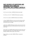 NUR 106 MOD E ATI QUESTIONS AND ANSWERS WITH COMPLETE SOLUTIONS 100&percnt; CORRECT RATED A&plus;