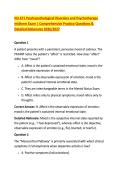 NU 671 Psychopathological Disorders and Psychotherapy &NewLine;midterm Exam &vert; Comprehensive Practice Questions & &NewLine;Detailed Rationales 2026&sol;2027