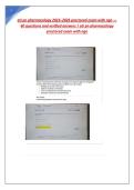 ATI PN PHARMACOLOGY PROCTORED EXAM  26 LATEST VERSIONS Question Paper &plus; Mark Scheme Official summer 2025 Pearson Edexcel