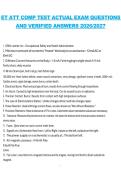 ET ATT Comp Test Actual Exam Questions and Verified Answers 2026&sol;2027 &ndash; Comprehensive ATT Study Guide