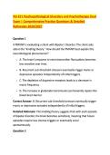 NU 671 Psychopathological Disorders and Psychotherapy Final &NewLine;Exam &vert; Comprehensive Practice Questions & Detailed &NewLine;Rationales 2026&sol;2027 