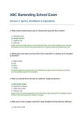 ABC Bartending School Exam