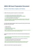 ABSA 4B Exam Preparation Document&period;