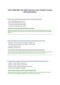 ACLS 2026-2027 Test Bank Questions and Verified Answers with Explanations